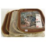 Group Coca Cola repro metal trays