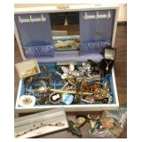 Jewelry box with vintage, etc jewelry
