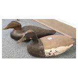 2 vintage duck decoys- 1 repaint