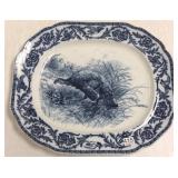 Cauldon flow blue turkey platter