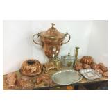 Copper samovar, copper molds, etc