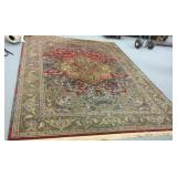 Wool machine made rug approx 8