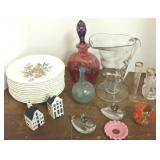 Group of assorted glass & china