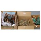 Group including seashells, records, advertising