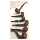 6 assorted smoking pipes - Kaywoodie, etc.