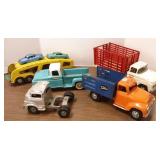 Group of vintage Tonka etc. trucks including Our
