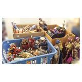 Huge group of nativity figures, wise men, etc.