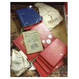 Group of coin related items- books, some U.S.