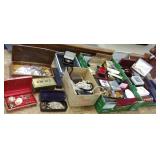 Large group of costume jewelry in boxes