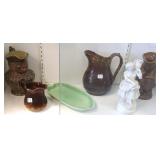 Group including Bennington pottery, etc. & a