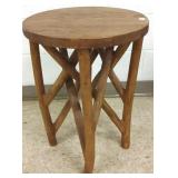 24" tall Rustic branch-leg lamp table