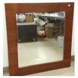 Mod framed beveled mirror approx. 36" x 36"
