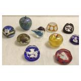 5 Orient & Flume artist signed paperweights &