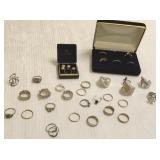 30 designer & vintage sterling rings