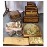 11 assorted jewelry, etc. boxes