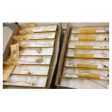 14 artist signed scrimshaw mammoth & walrus ivory