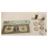 Group of U.S. silver coins, large 1923 silver