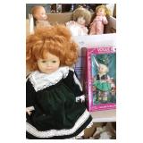 Group of dolls including Gotz limited edition