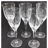 5- 8" signed Lalique angel stems