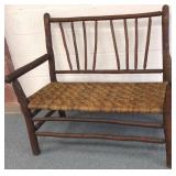 Arts & Crafts era Old Hickory wood settee