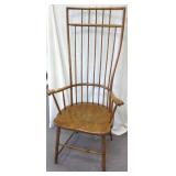 Unusual 5" high back spindle arm chair