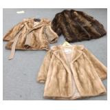 3 fur coats