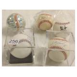 5 autographed baseballs including Bud Selig, etc.
