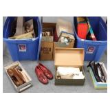 Group of assorted shoes including Coach, Bally,