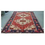 Handmade oriental rug approx 6