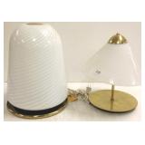 2 Modaluce Italian art glass lamps