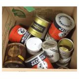 Group assorted tobacco tins