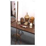 7 pieces folk art items, architectural, etc. & a