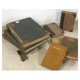 Group of leatherbound etc. books including 3 vol.