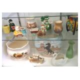Group of assorted pottery, etc.