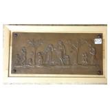 Antique bronze plaque signed Thorwaldsen -