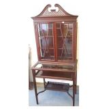 Antique vitrine curio cabinet