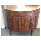 Kimp Grand Rapids antique demi-lune cabinet