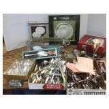 Large group of silverplate, stainless, flatware,