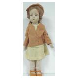 22" vintage Lenci doll with original outfit - no