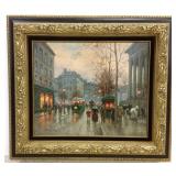 Framed signed Edouard Cortes oil on canvas-