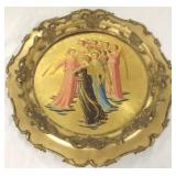 Ornately framed oil painting on board- Angels -