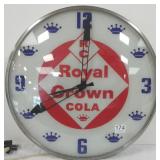 15" diameter vintage Royal Crown Cola clock by