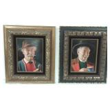 2 framed signed O (Otto) Eichinger oil on board-