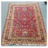 Antique oriental Sarouk rug approx 42"x 66"