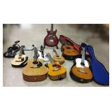 5 acoustic guitars including Yamaha, a mandolin &