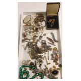 Group antique etc jewelry including some gold