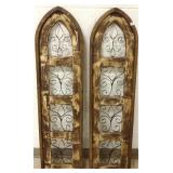 2- 48" wood & metal window frames