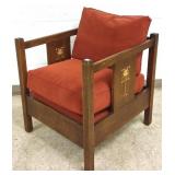Contemporary Stickley Harvey Ellis cube chair