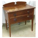 Antique American 2-drawer stand (as seen)