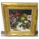 Antique framed signed P. Padna oil on board- 1929